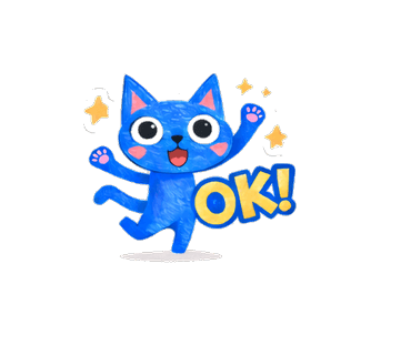 Blue Zippy Cat sticker preview 7