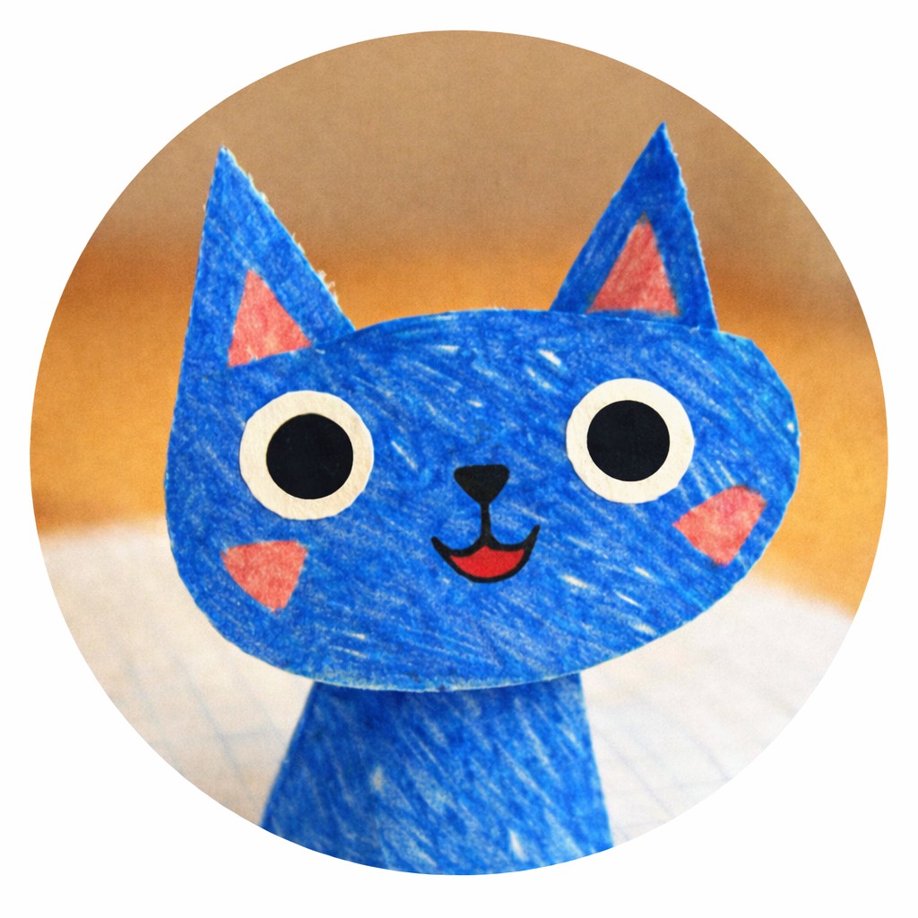 Blue Zippy Cat character icon